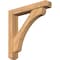 Ekena Millwork Legacy Craftsman Smooth Bracket w/ Offset Brace, Western Red Cedar, 5 1/2"W x 32"D x 32"H BKT0604X32X32LEC04SWR - alternate 1